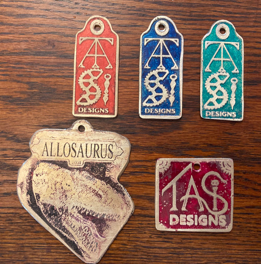 Brass Acid etched TaSi Designs Key ring