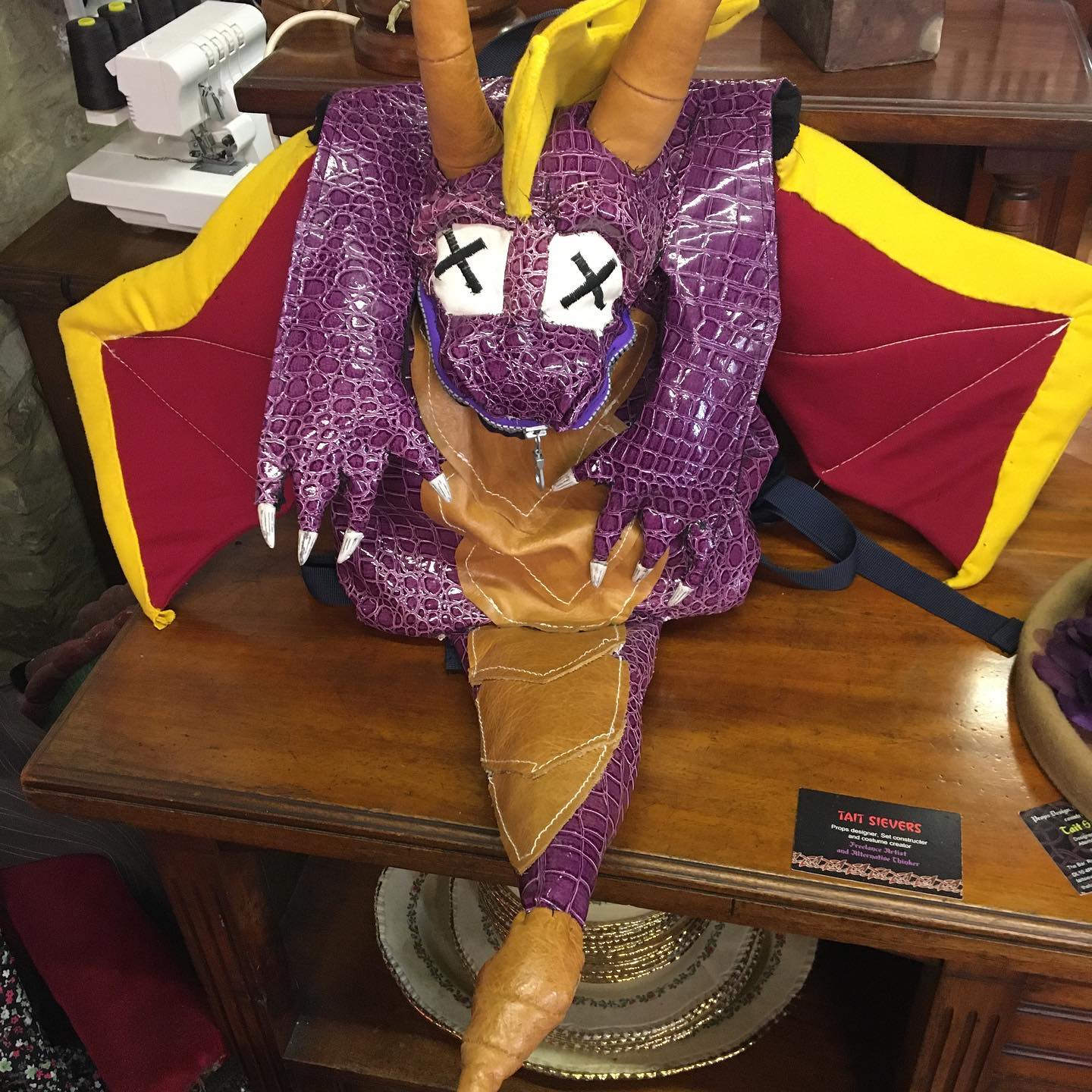 Mystic Ember Purple Dragon Bag