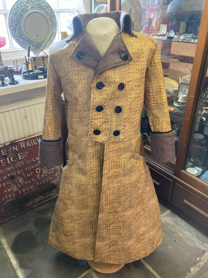 Custom Made Micra leather coat - XL