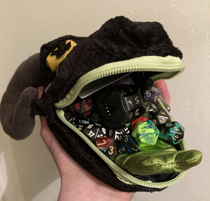 Dragon Head Dice Bag - Blue detail